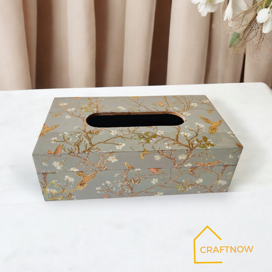 Premium Wooden Tissue Box