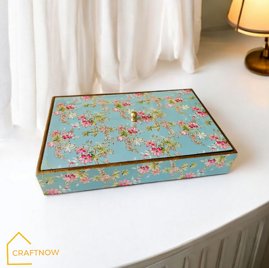 Wooden Dry Fruit /Candy Box with 6 Compartment