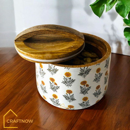 Wooden Air Tight Bowl Jar