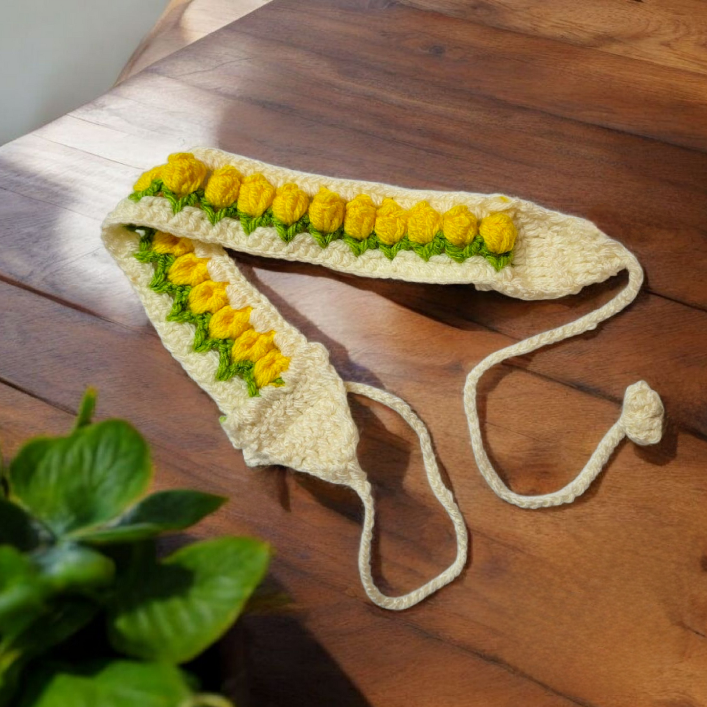 Crochet Tulip Hairband