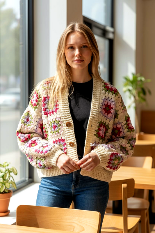 Cozy Granny Square Cardigan βοΈβ¨