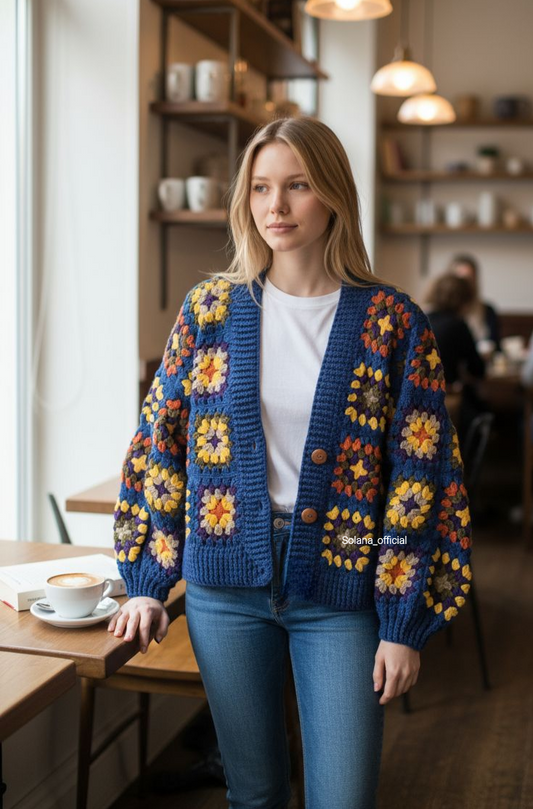 Cozy Granny Square Cardigan βοΈβ¨