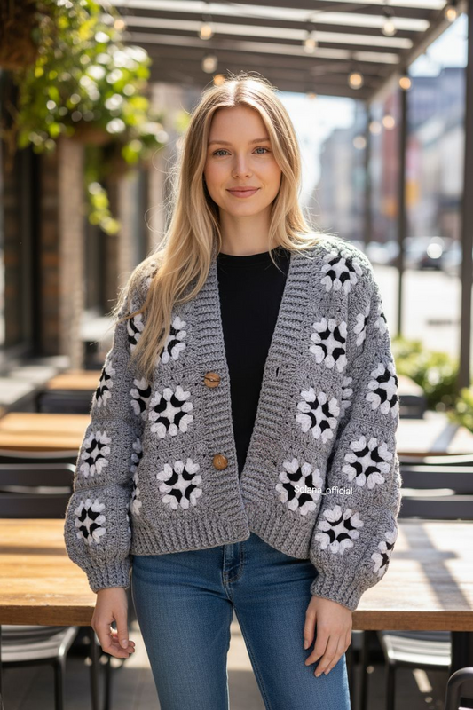 Cozy Granny Square Cardigan βοΈβ¨