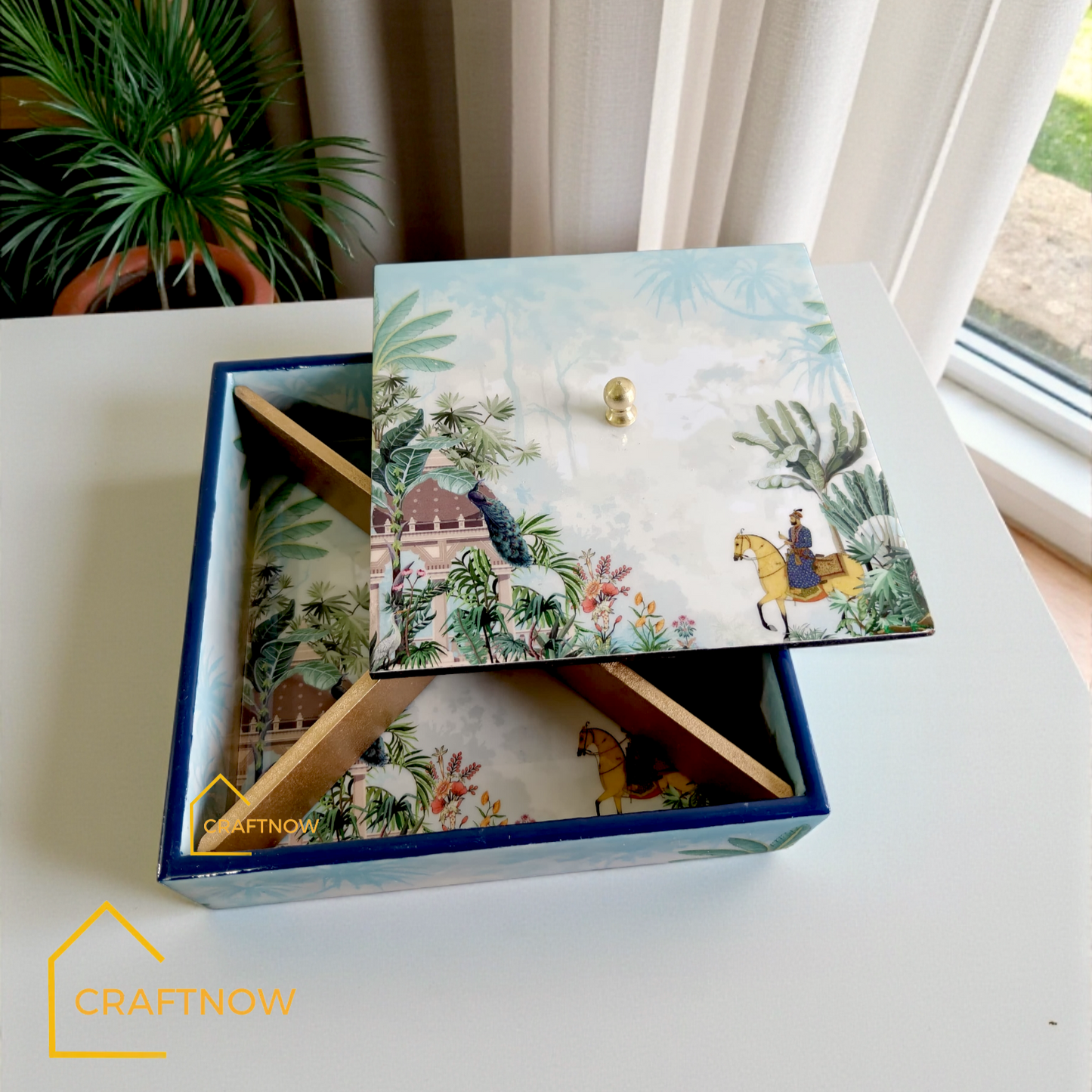 Wooden Dry Fruit /Candy Box - Full Resin Coated