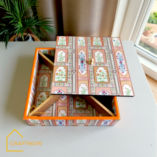 Wooden Dry Fruit /Candy Box - Full Resin Coated