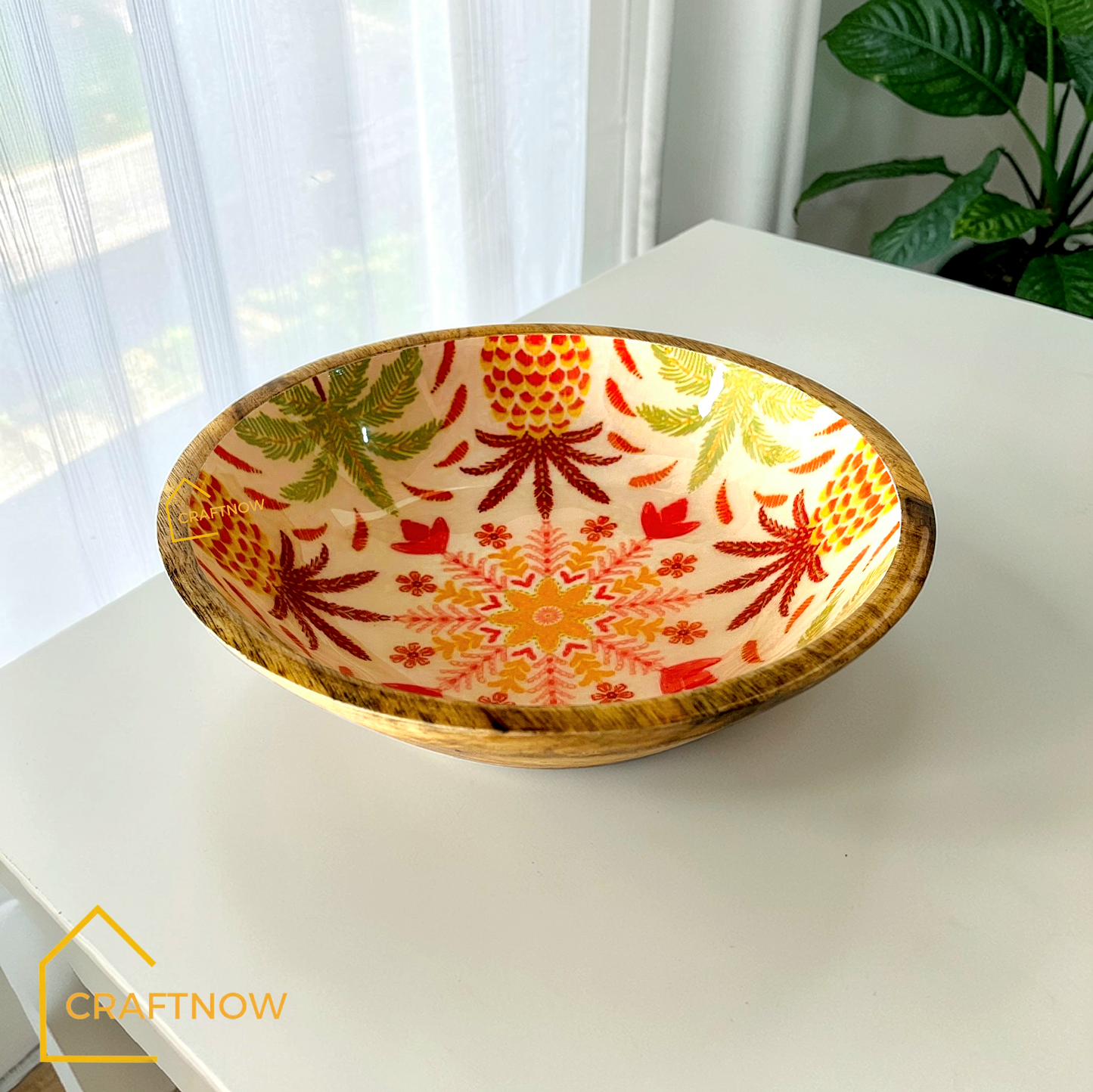 Premium Wooden Serving Bowl