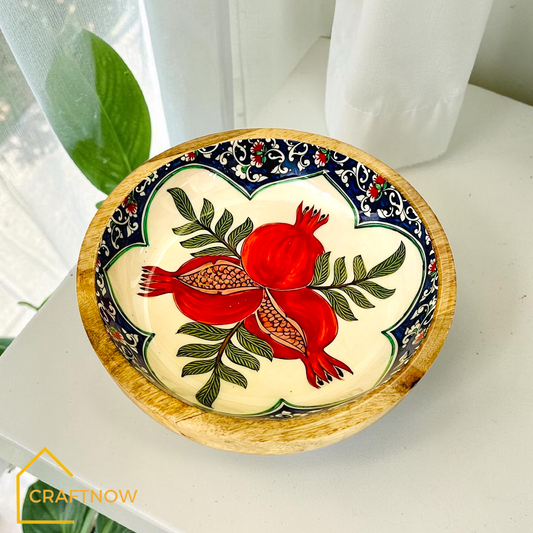 Premium Wooden Serving Bowlate