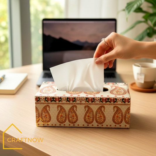 Premium Wooden Tissue Box