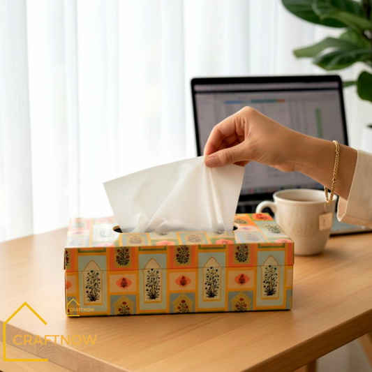 Premium Wooden Tissue Box