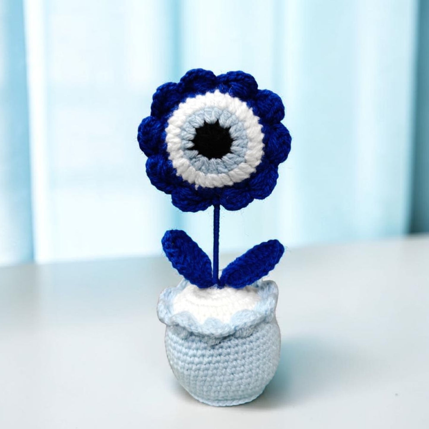 Crochet Evil Eye Pot