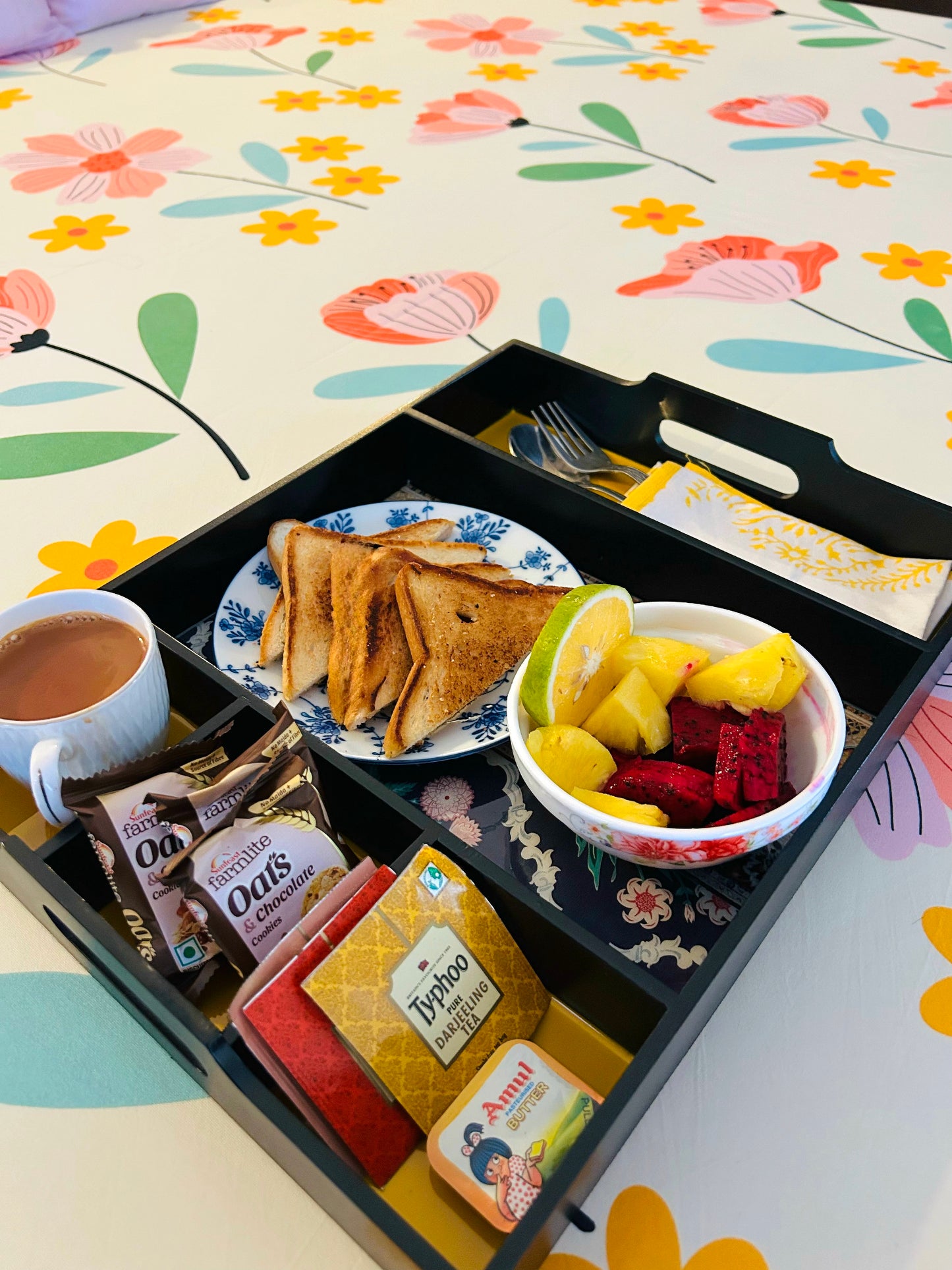 Partition Wooden Serving Trays