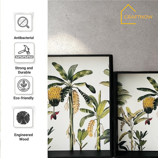 Premium Wooden Square Tray Set of 3