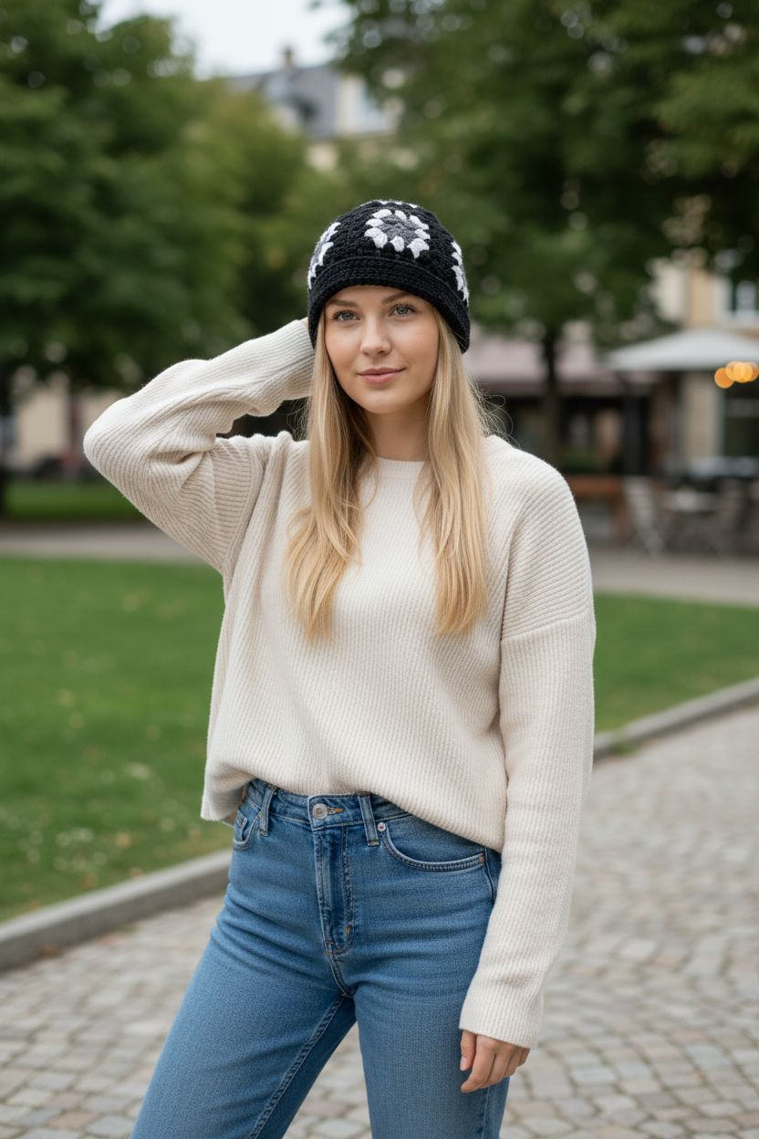 Cozy Granny Square Cap ❄️