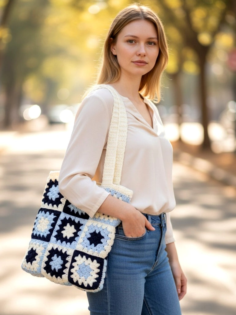 Pinteresty Crochet Tote Bag