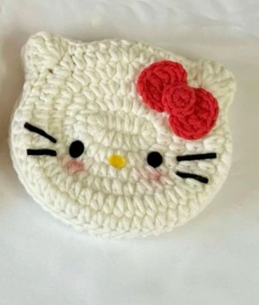 Crochet Hello Kitty Bagcharm 😺