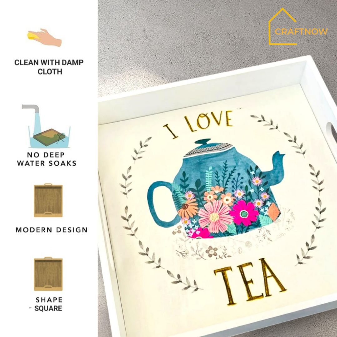 Premium Wooden Square Tray