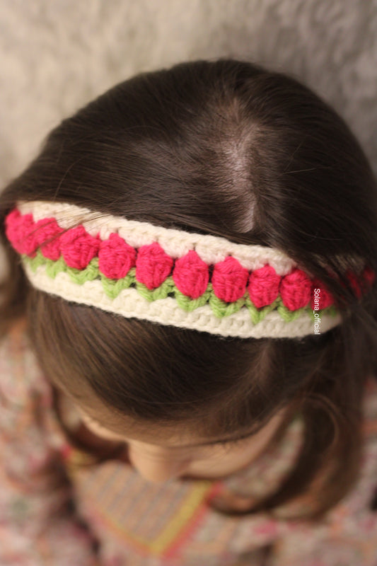 Crochet Tulip Hairband