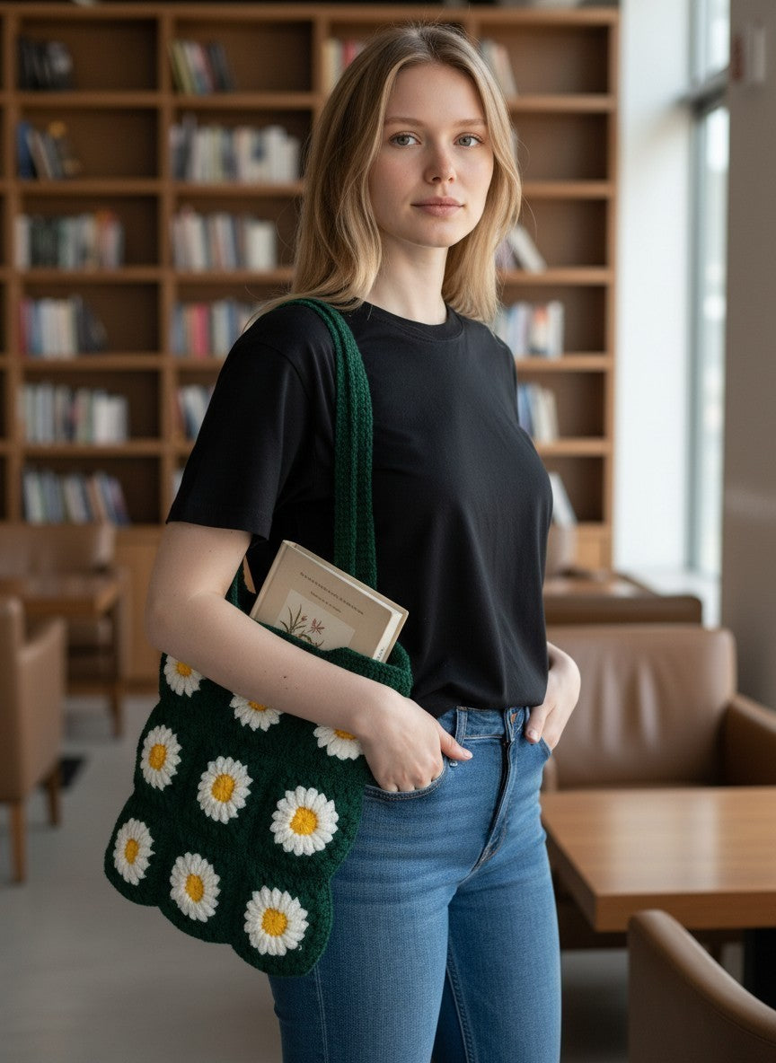 Pinteresty Crochet Tote Bag