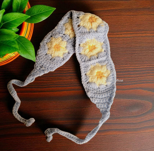 Crochet Daisy Hairband