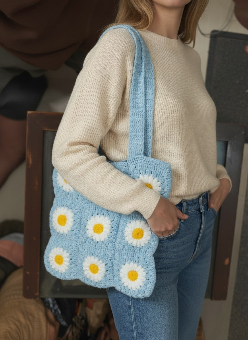 Pinteresty Crochet Tote Bag