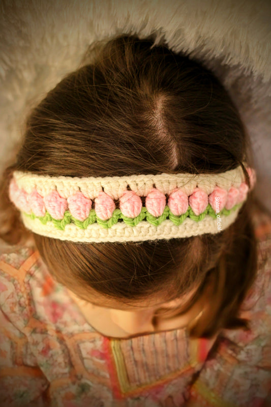 Crochet Tulip Hairband