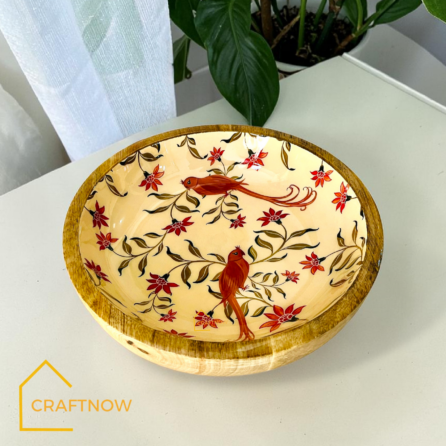 Premium Wooden Serving Bowlate