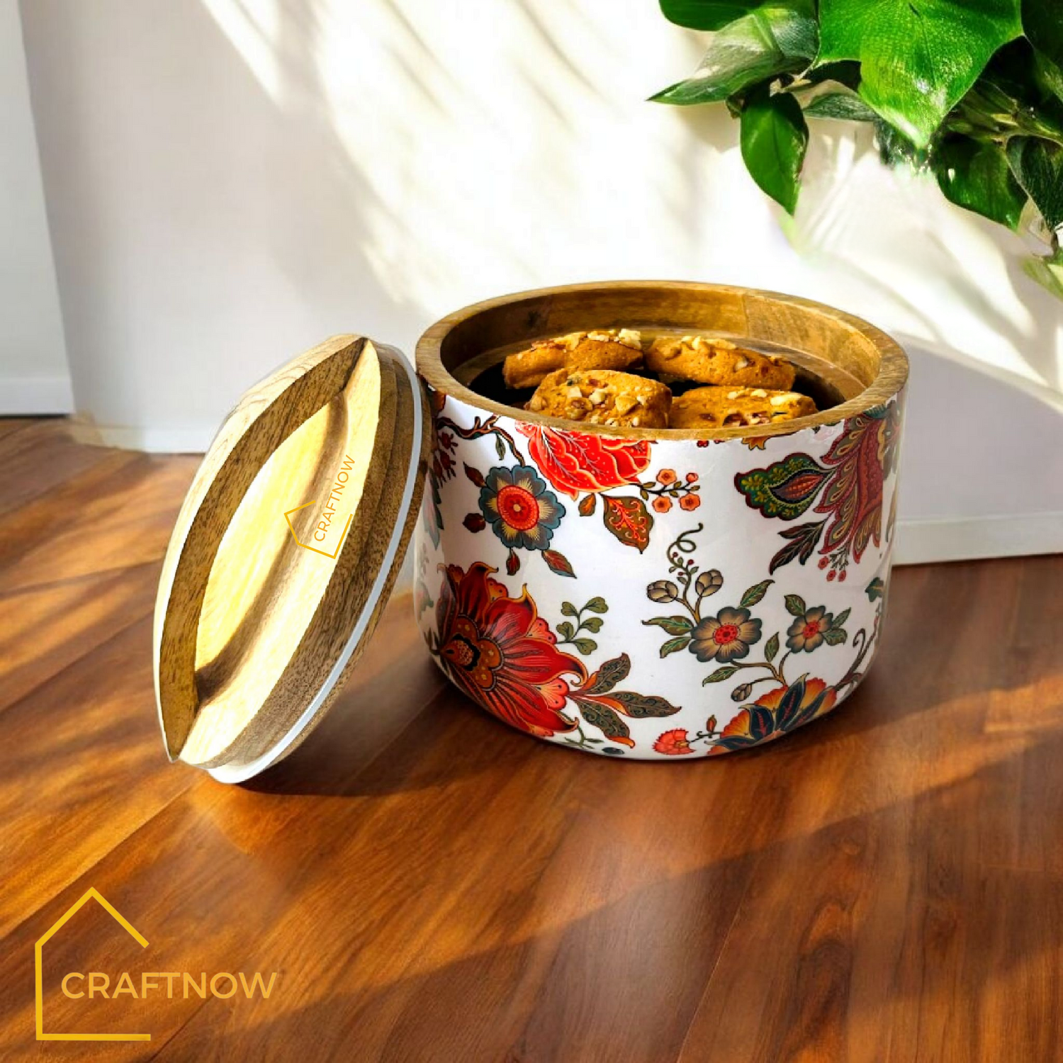 Wooden Air Tight Bowl Jar