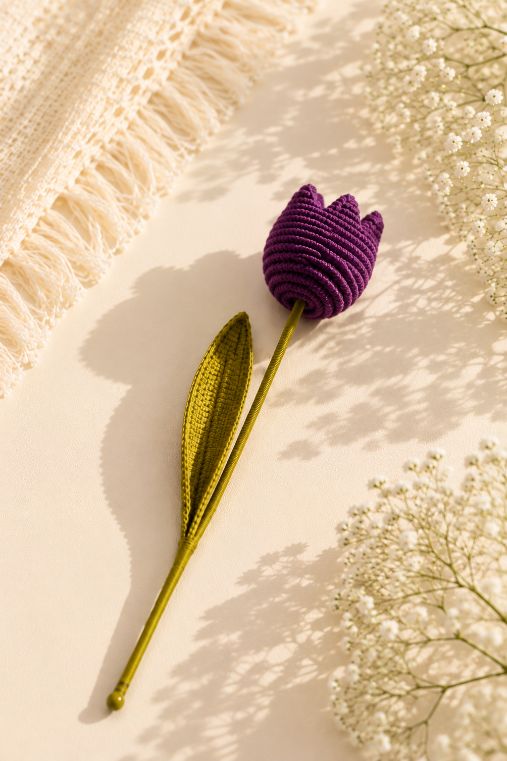 Crochet Tulip Stick
