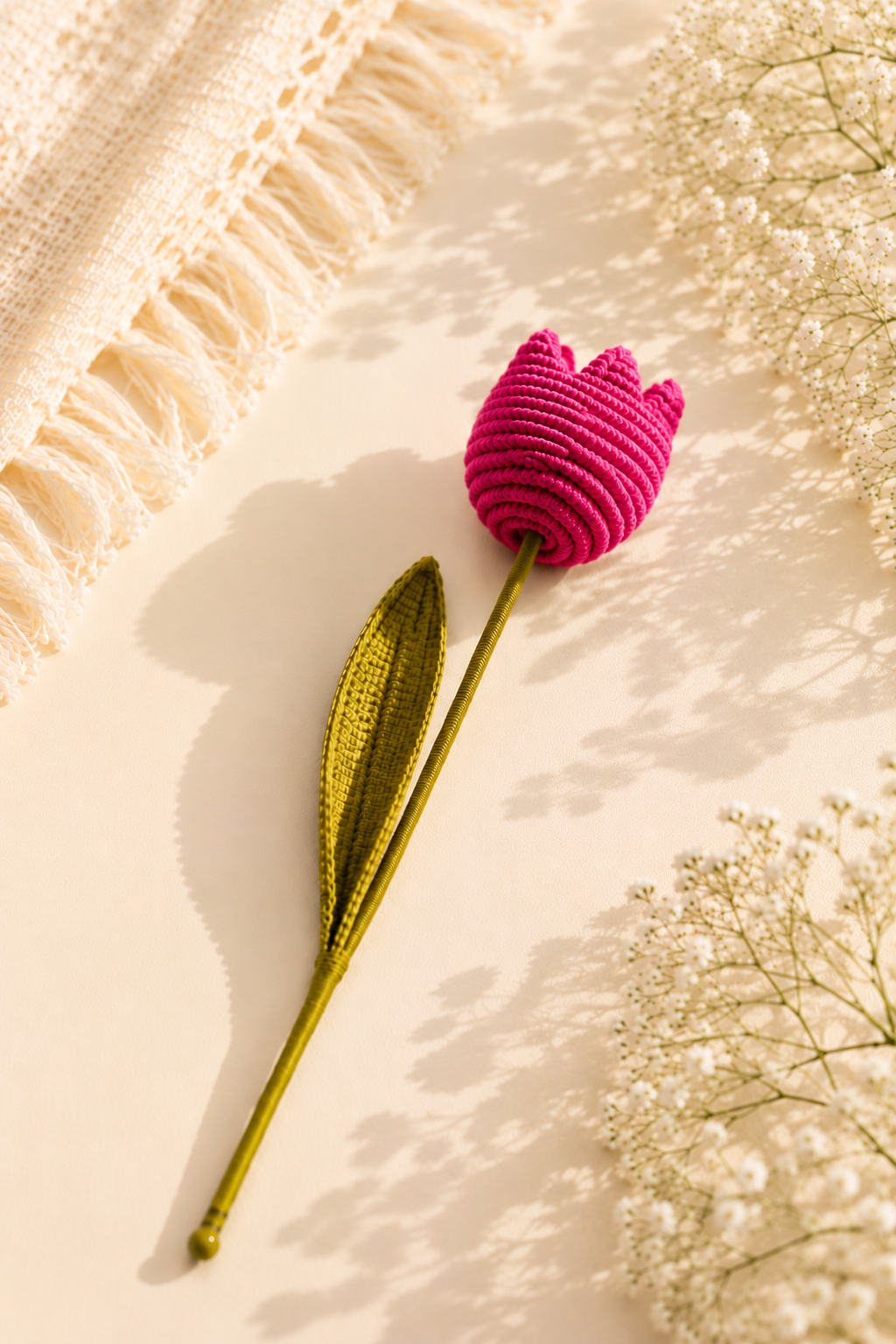 Crochet Tulip Stick