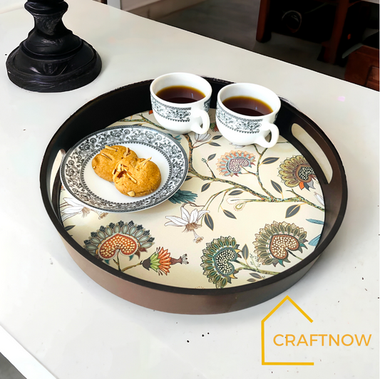 Premium Wooden Round Tray
