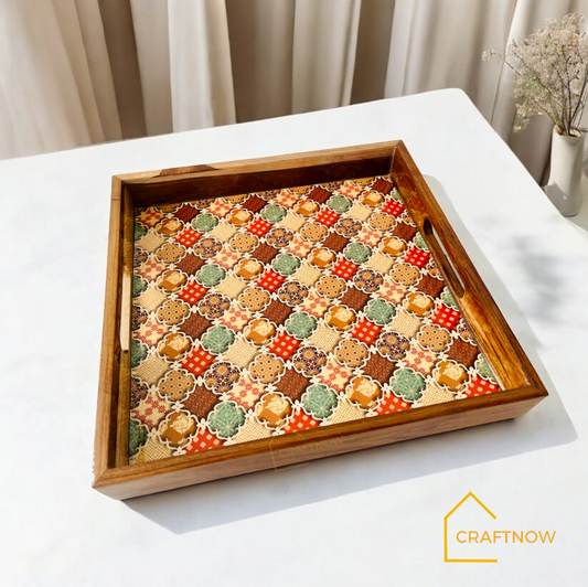 Premium Teakwood Serving Tray Set of 2