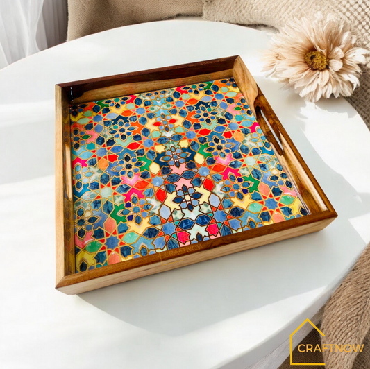 Premium Teakwood Serving Tray Set of 2