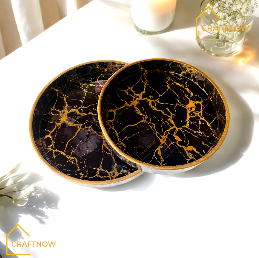 Premium Wooden Round Tray