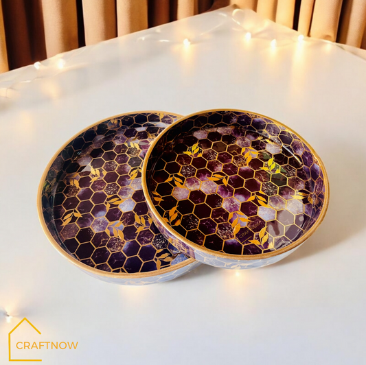 Premium Wooden Round Tray