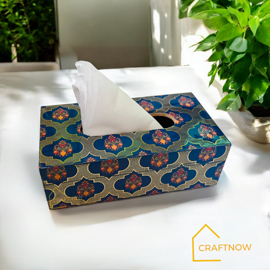 Premium Wooden Tissue Box