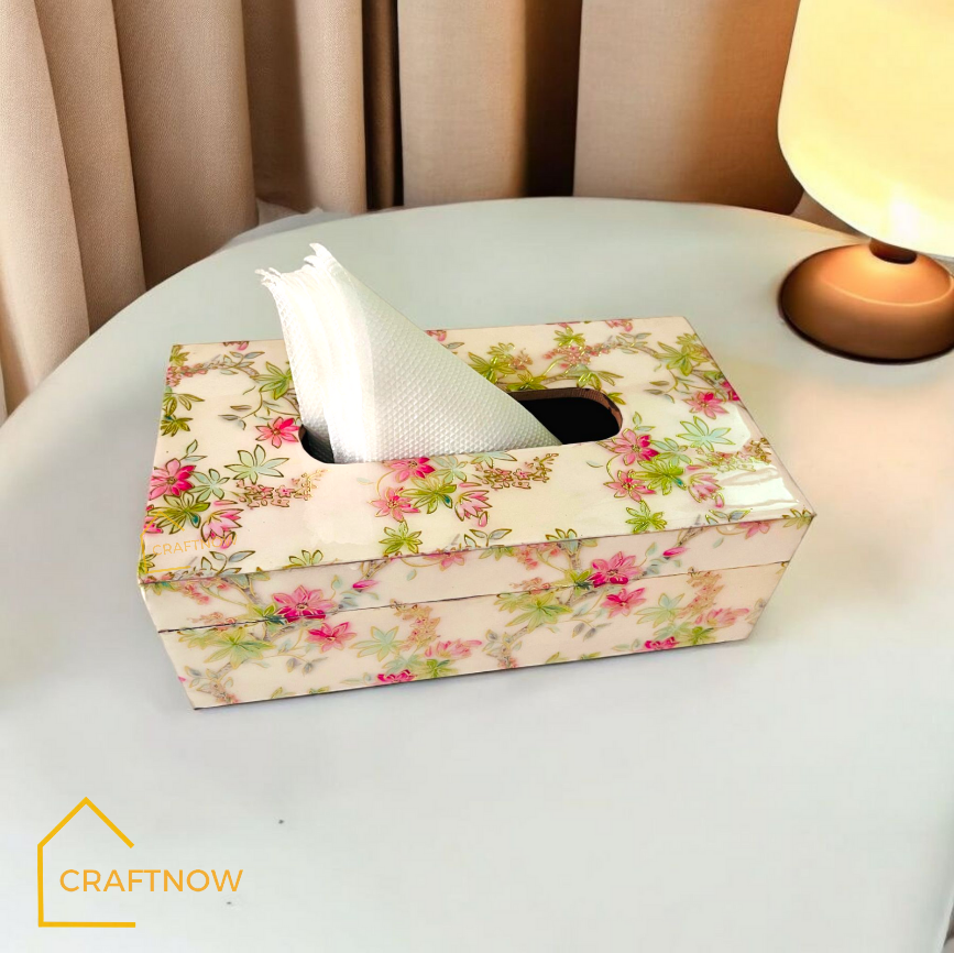 Premium Wooden Tissue Box