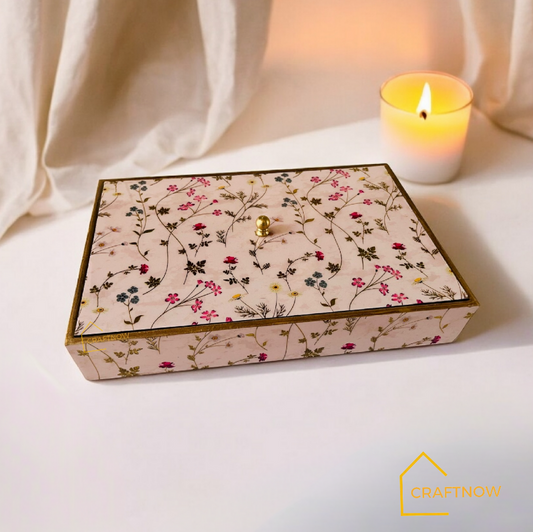 Wooden Dry Fruit /Candy Box with 6 Compartment
