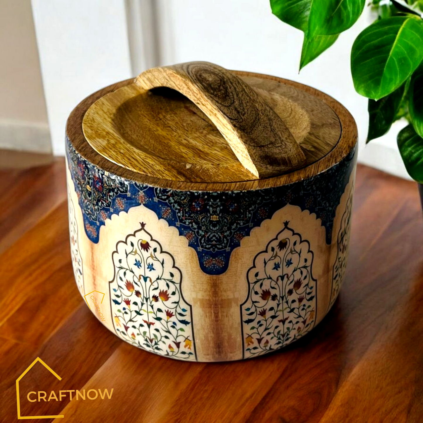 Wooden Air Tight Bowl Jar