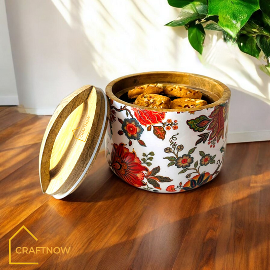 Wooden Air Tight Bowl Jar