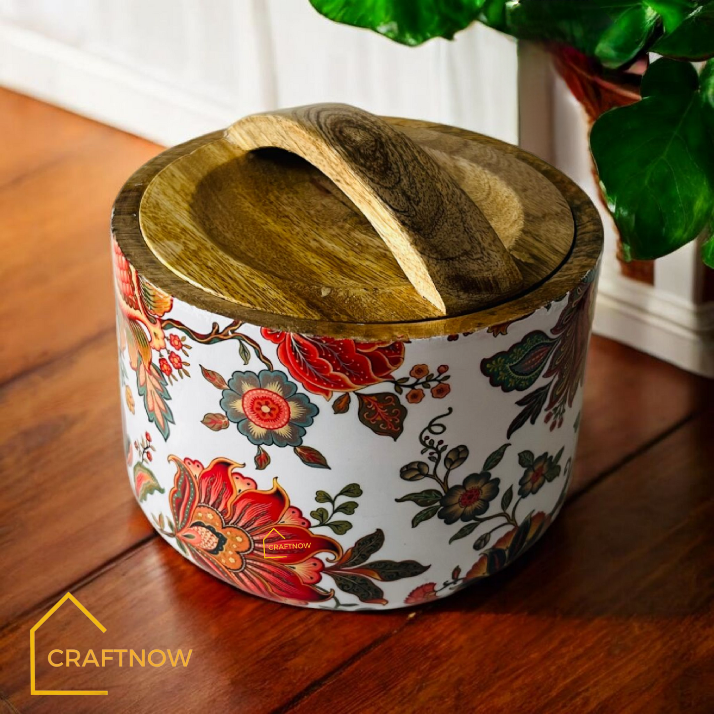 Wooden Air Tight Bowl Jar