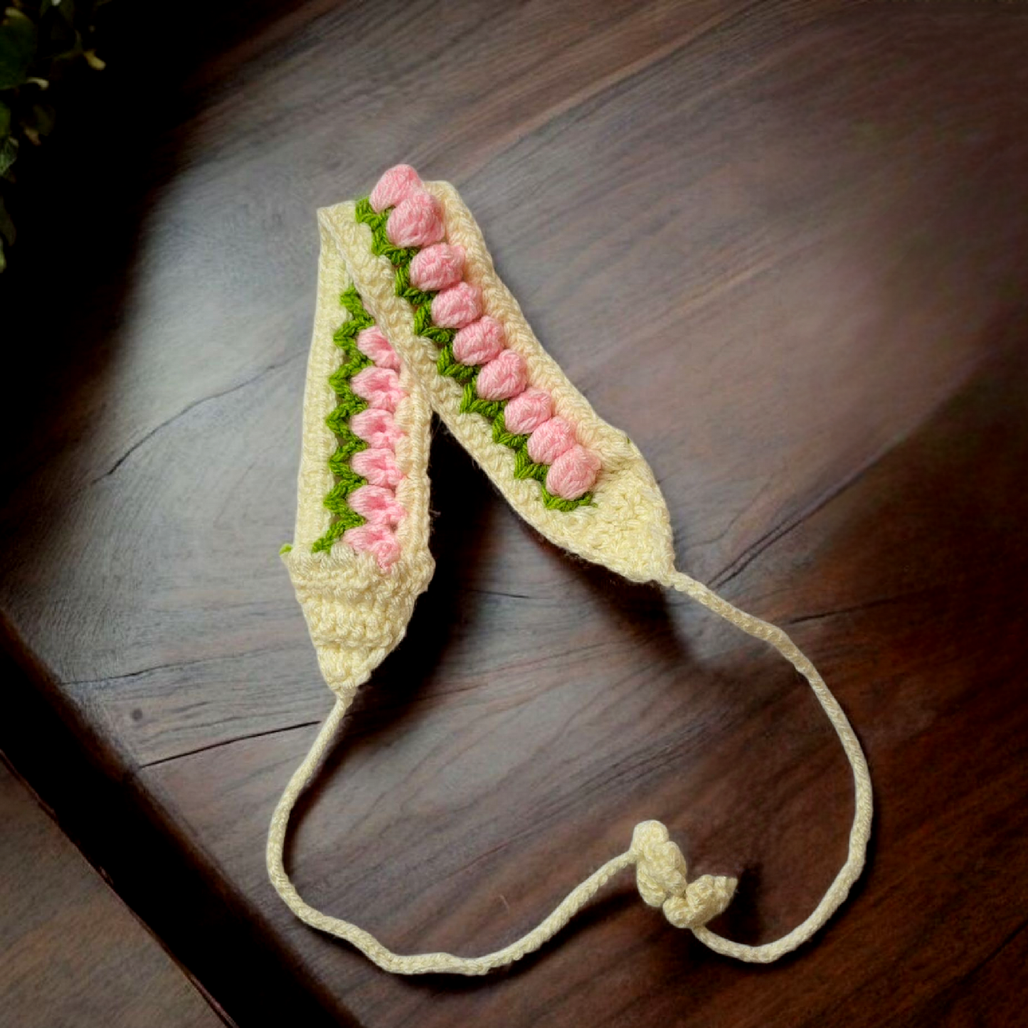 Crochet Tulip Hairband