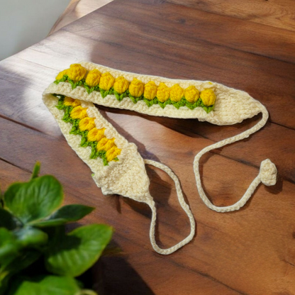 Crochet Tulip Hairband