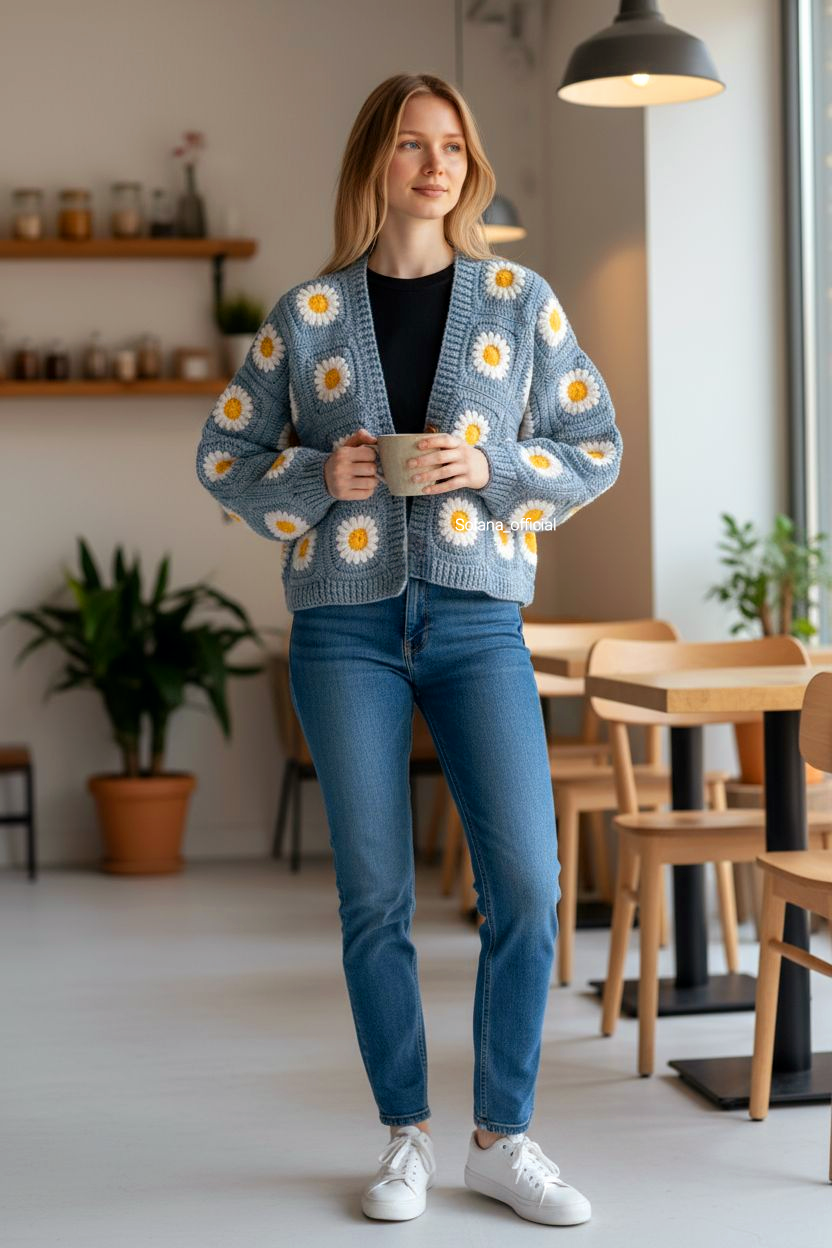 Daisy Bloom Sweater 🌼✨