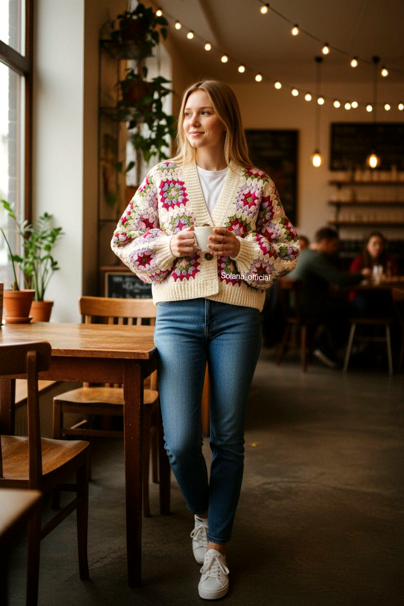 Cozy Granny Square Cardigan ❄️✨