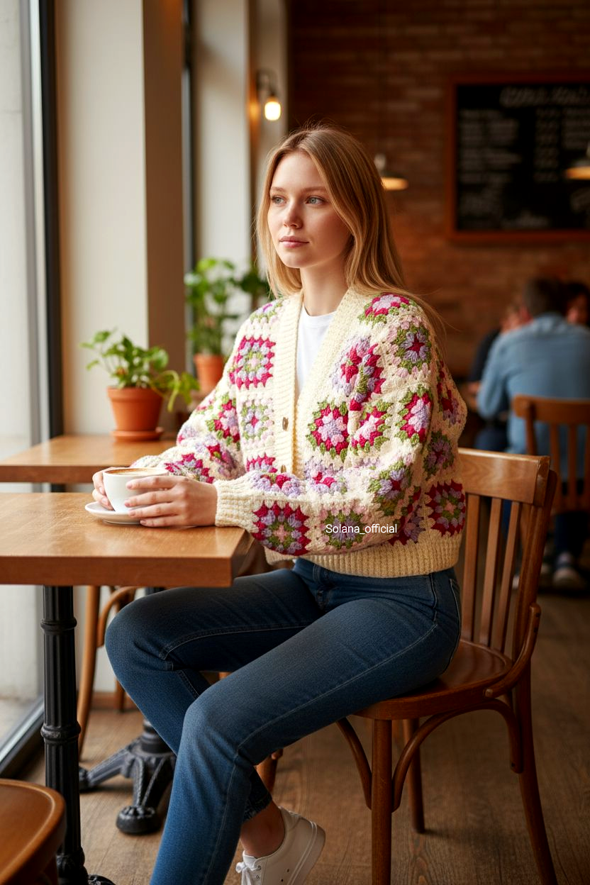 Cozy Granny Square Cardigan ❄️✨