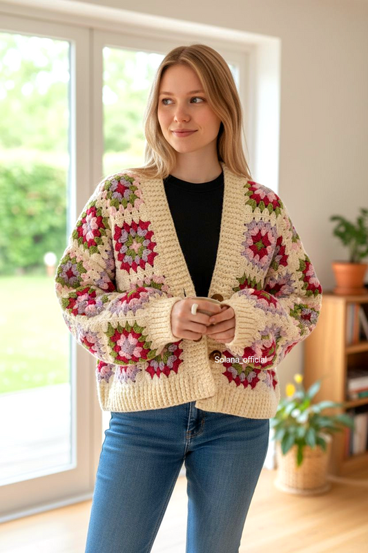 Cozy Granny Square Cardigan ❄️✨