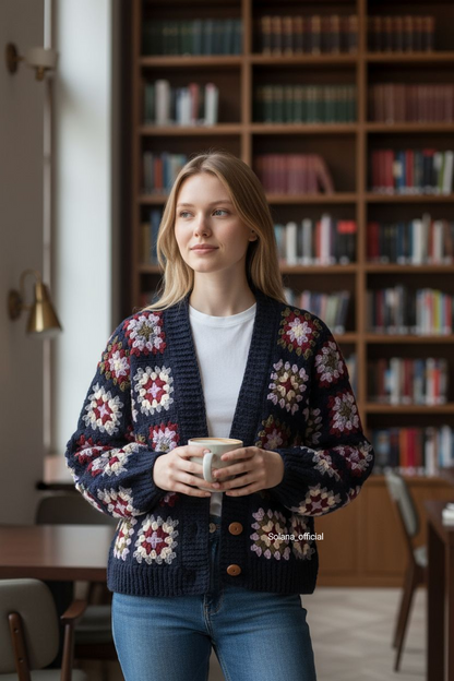 Cozy Granny Square Cardigan ❄️✨