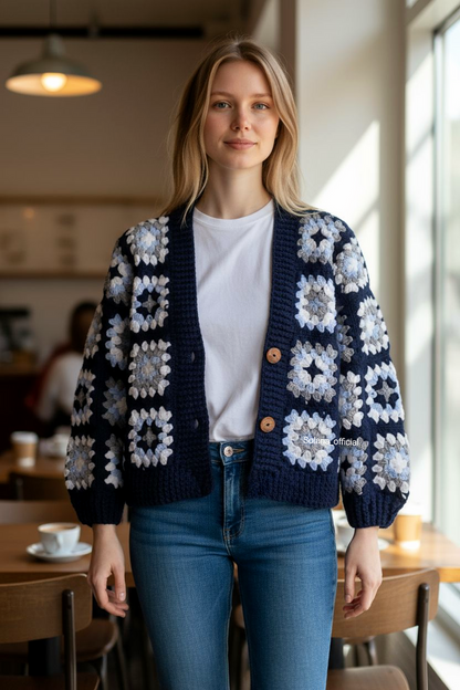Cozy Granny Square Cardigan ❄️✨