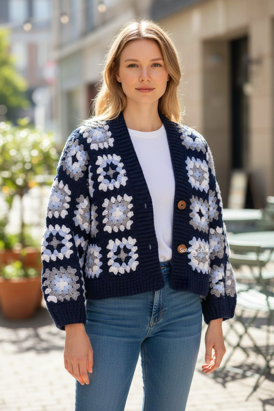Cozy Granny Square Cardigan ❄️✨