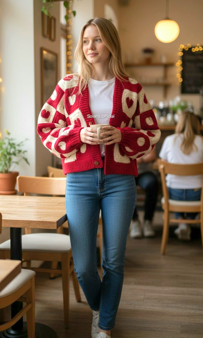 Heart Bloom Sweater ❤️🤍